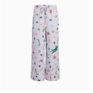 Hill House Linen Skylar Pant Lavender Sea Creature